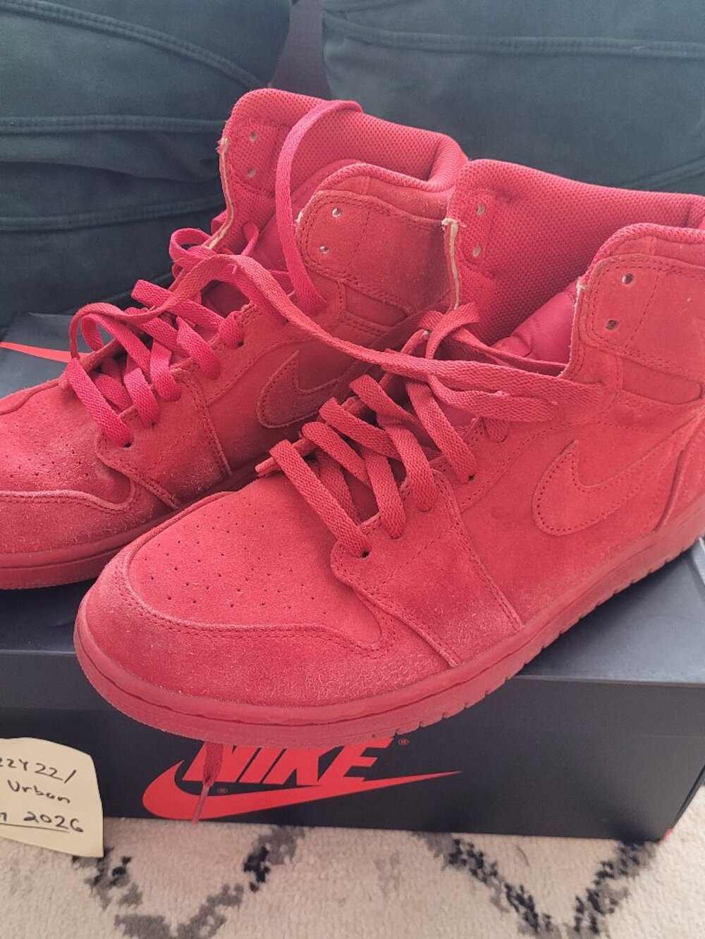 Jordan 1 Red Suede 10.5